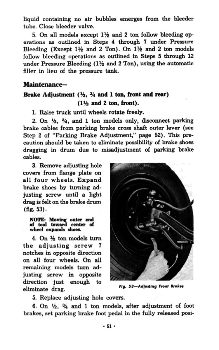 1954 Chevrolet Trucks Operators Manual Page 79